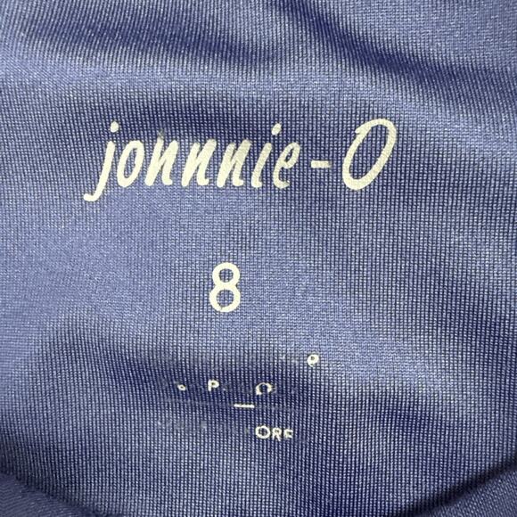 Johnnie O Boys Polo Shirt Sz 8 Blue Prep Formance Collar Short Sleeve EUC - Picture 7 of 9